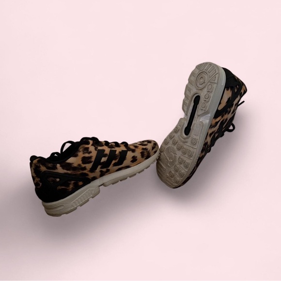 adidas Women’s Leopard-Print Sneakers in Black and Tan - Picture 4 of 4